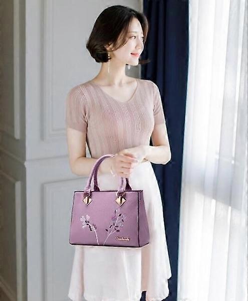 Women's PU Leather Shoulder Bag Tote Bag Ladies Handbag - Image 2