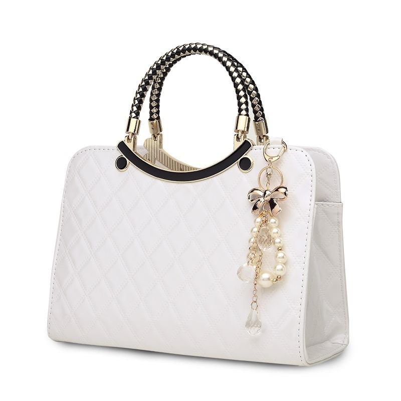 Women's Patent Leather Tote Bag Fashion Shiny Handbag - Image 1
