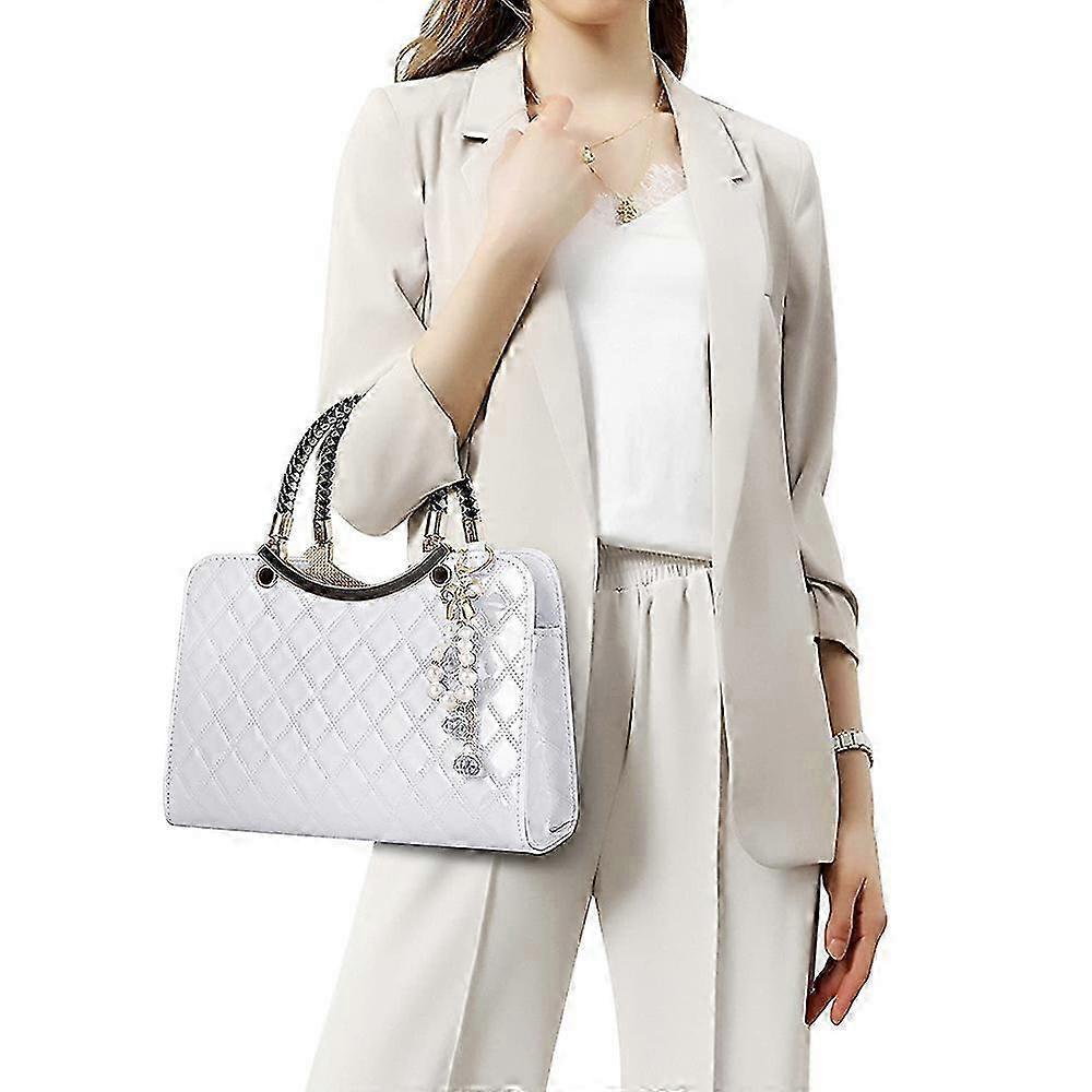 Women's Patent Leather Tote Bag Fashion Shiny Handbag - Image 3
