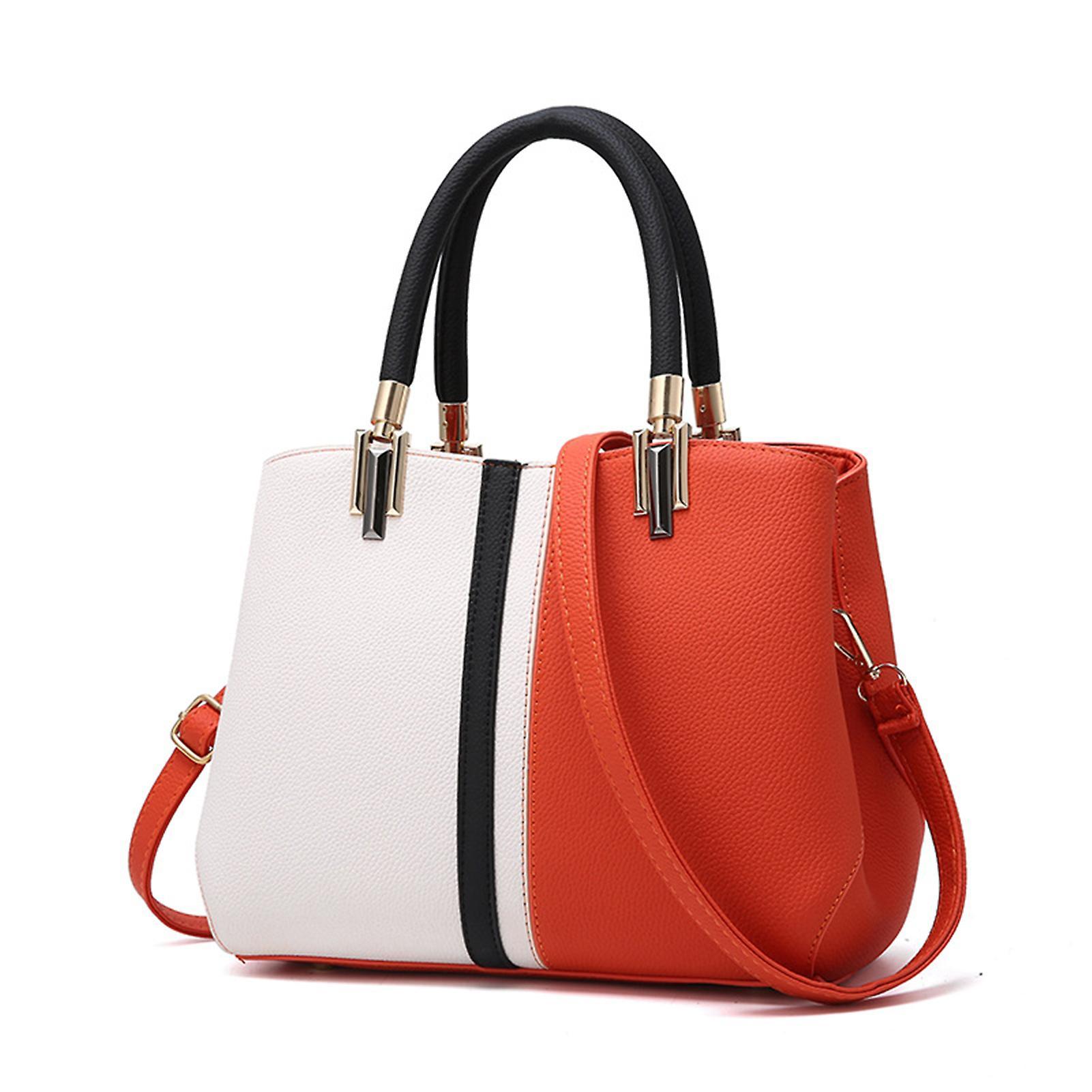 Women's PU Leather Tote Bag Large Capacity Waterproof Handbag - Image 1