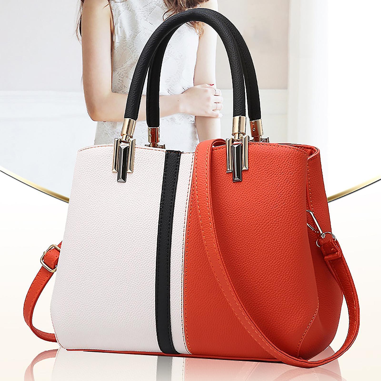 Women's PU Leather Tote Bag Large Capacity Waterproof Handbag - Image 2