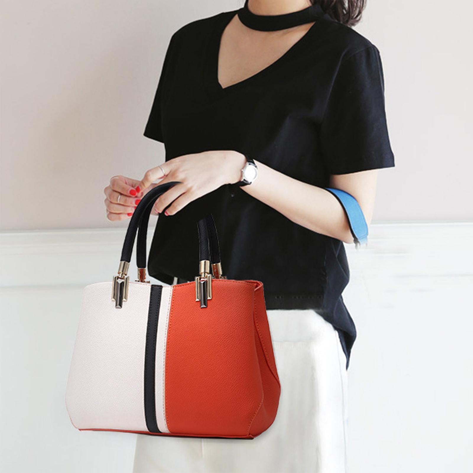 Women's PU Leather Tote Bag Large Capacity Waterproof Handbag - Image 3