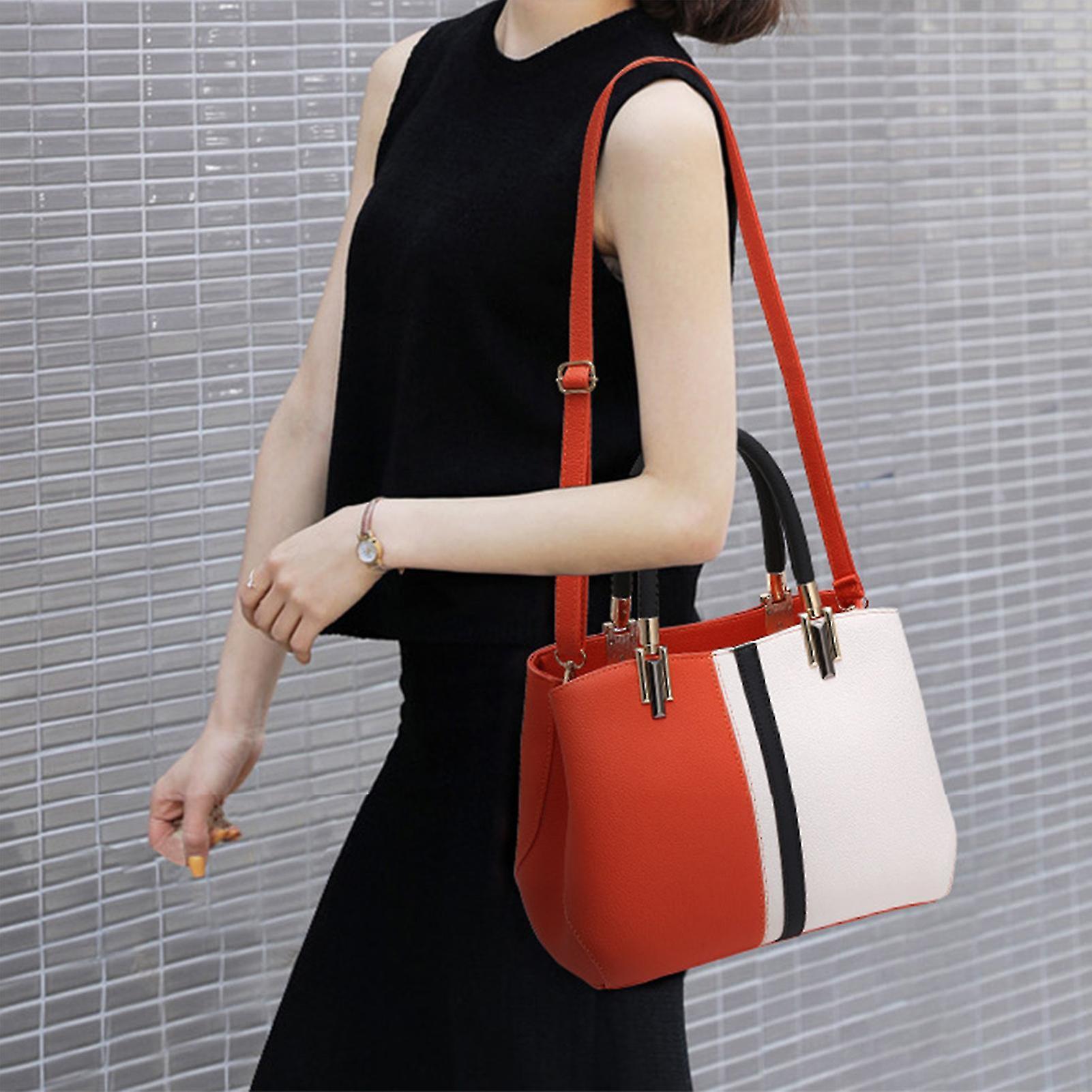 Women's PU Leather Tote Bag Large Capacity Waterproof Handbag - Image 4