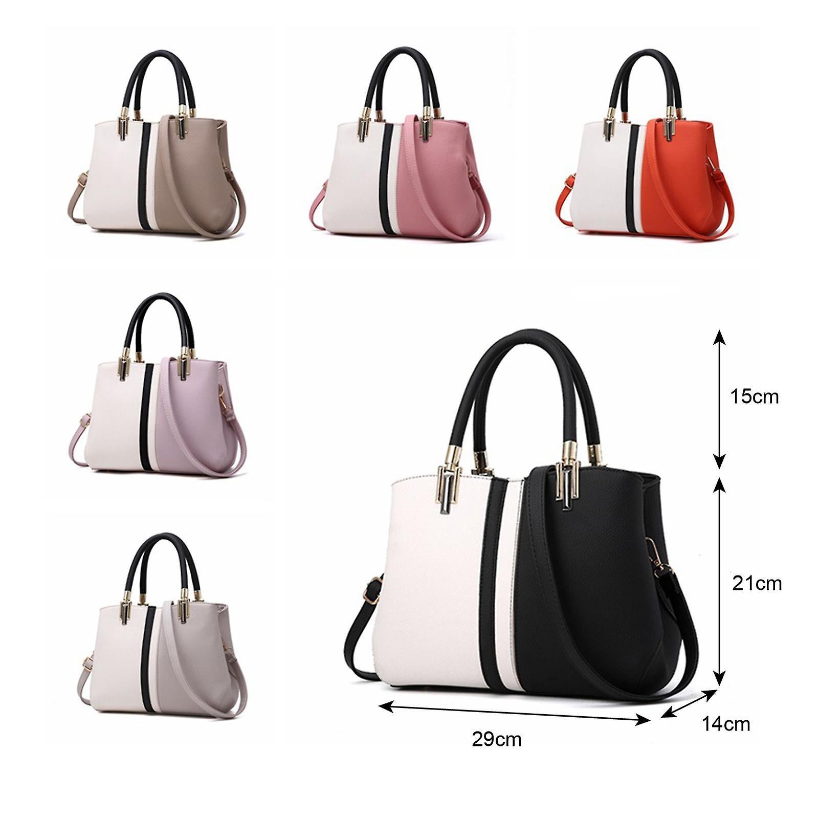 Women's PU Leather Tote Bag Large Capacity Waterproof Handbag - Image 5