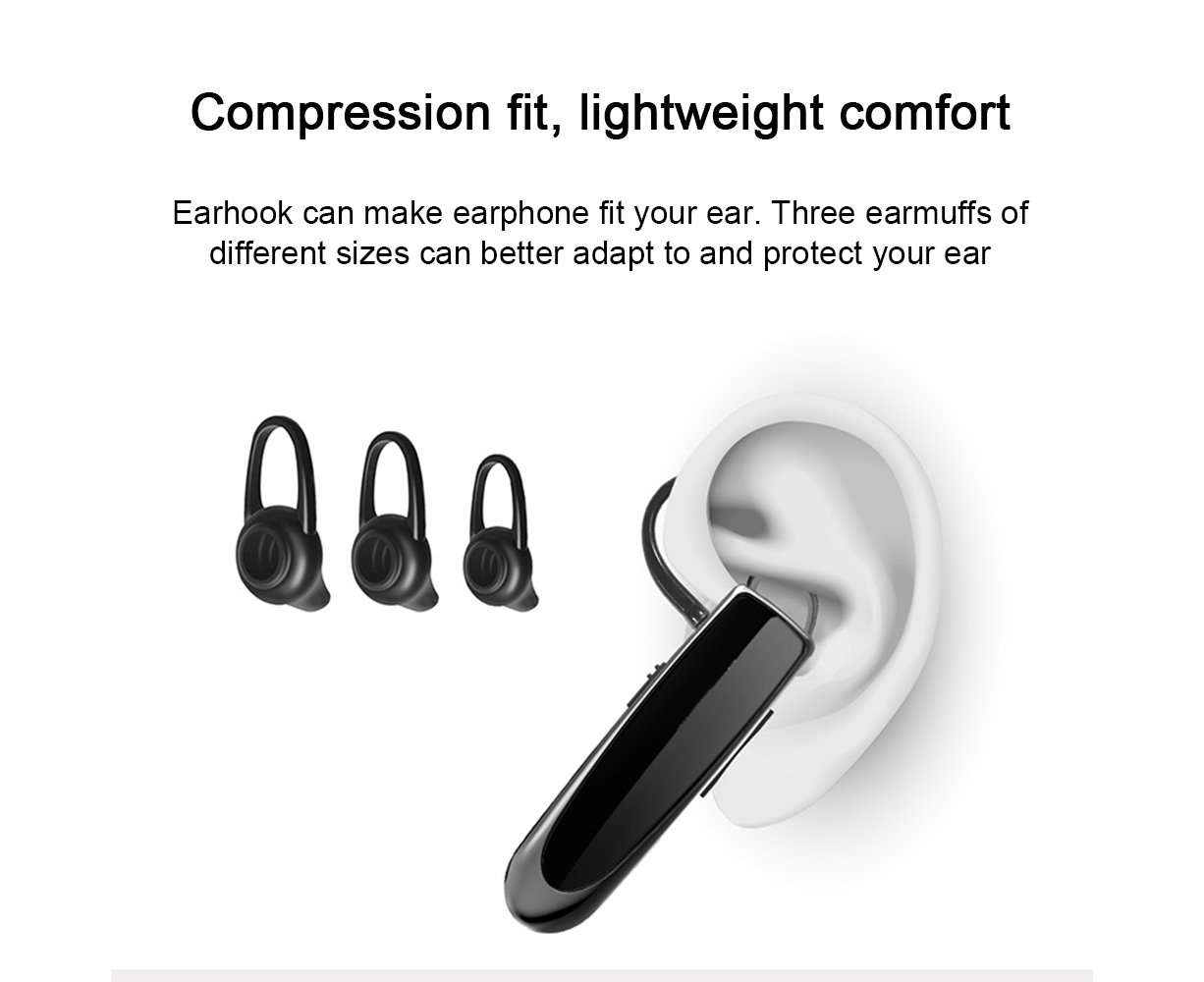 Bluetooth Earpiece - Wireless Handsfree - Noise Cancelling Driving Headset with 24 Hrs Battery - Image 6