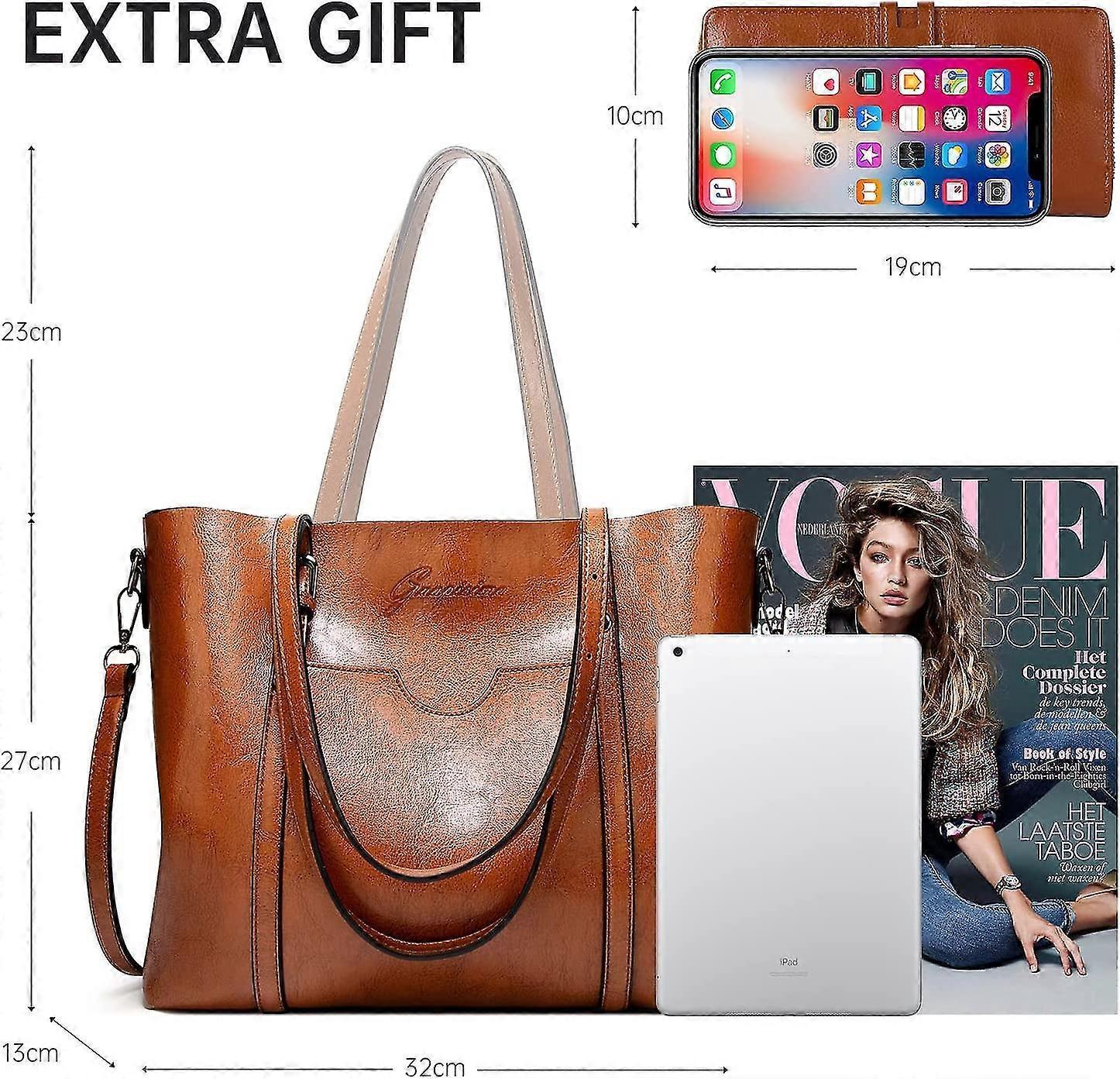 Ladies Large Shoulder Bag Tote Bag Casual Tote - Image 2