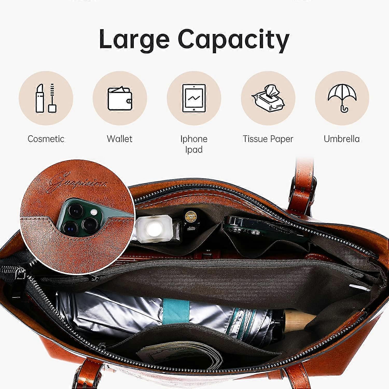 Ladies Large Shoulder Bag Tote Bag Casual Tote - Image 4