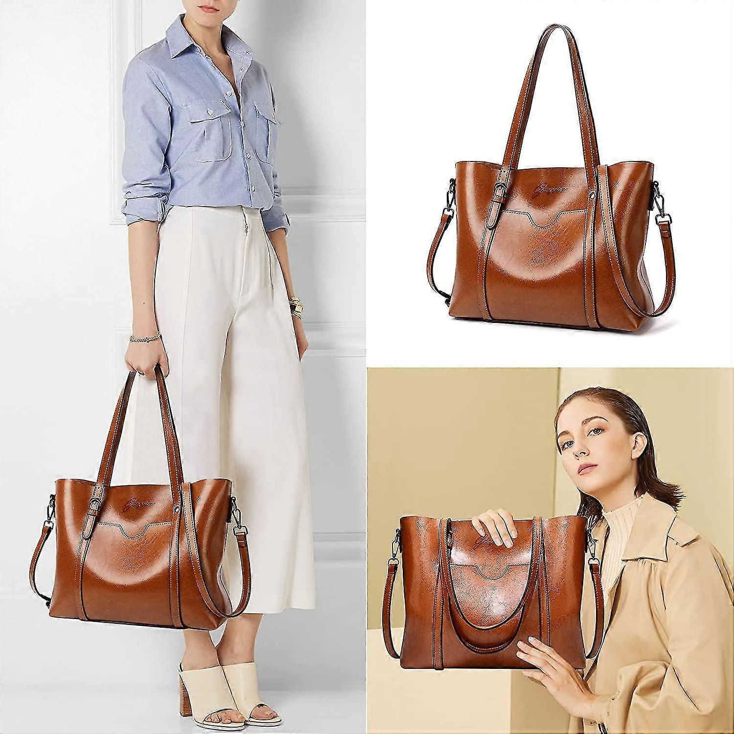 Ladies Large Shoulder Bag Tote Bag Casual Tote - Image 5