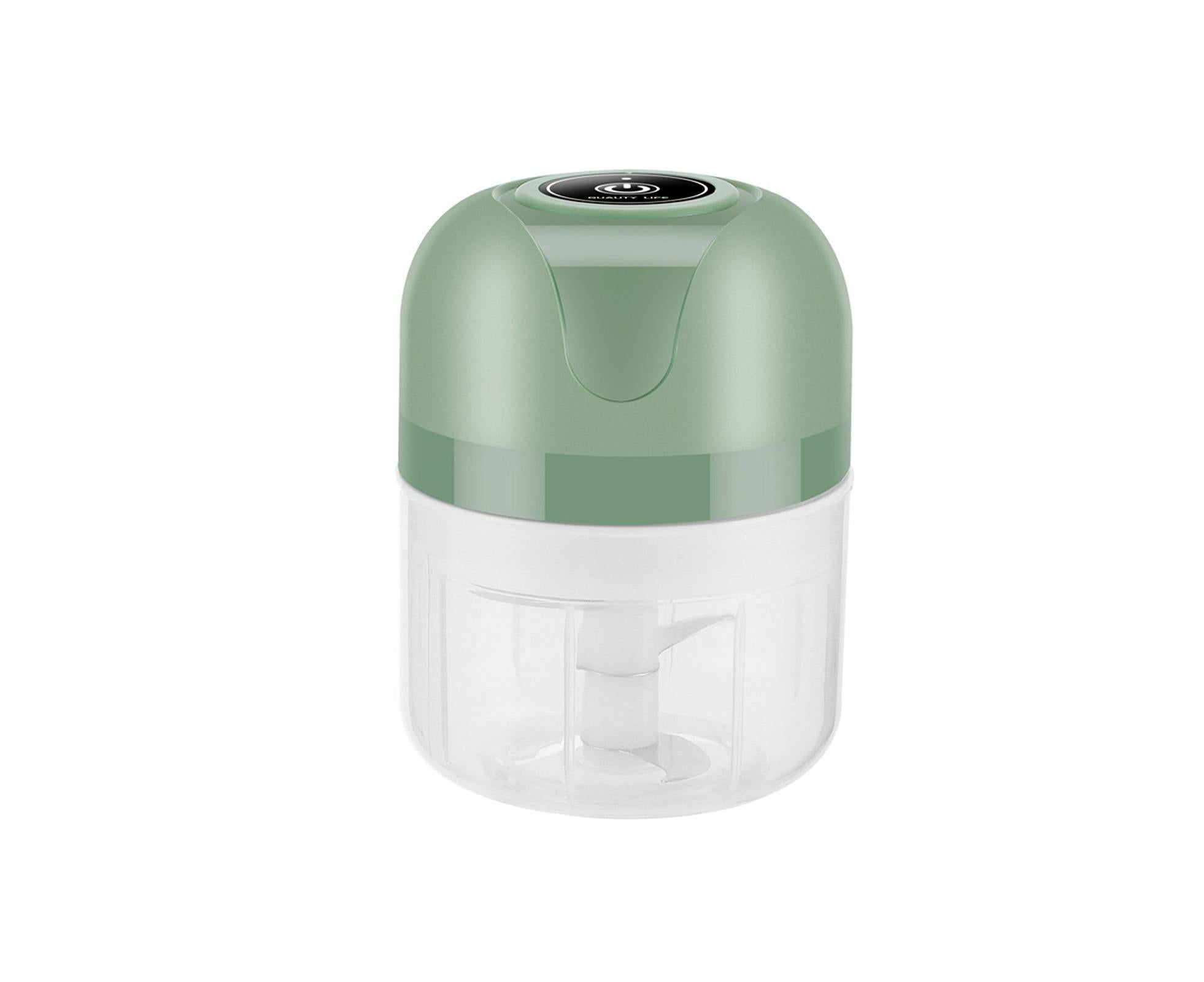 Electric Garlic Press Wireless Meat Grinder-Green 100ML - Image 1