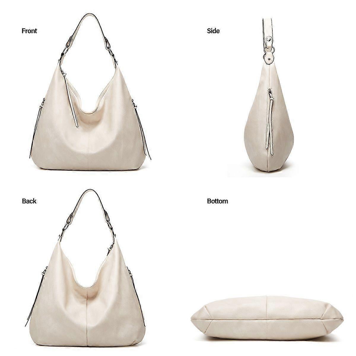 Women's Soft Leather Tote Bags 3pcs Fashion Handbag Wallet Shoulder Purse Set - Image 3