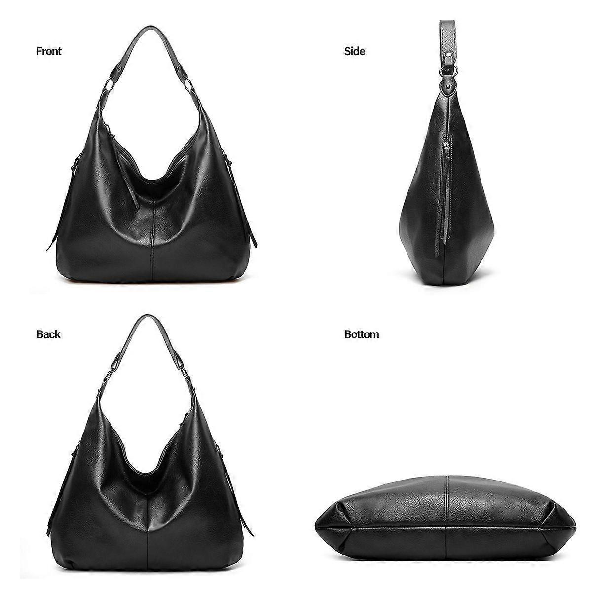 Women's Soft Leather Tote Bags 3pcs Fashion Handbag Wallet Shoulder Purse Set - Image 3