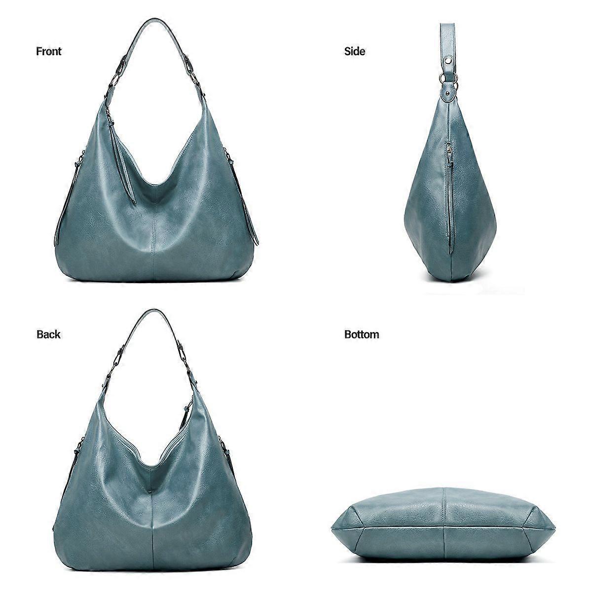 Women's Soft Leather Tote Bags 3pcs Fashion Handbag Wallet Shoulder Purse Set - Image 3