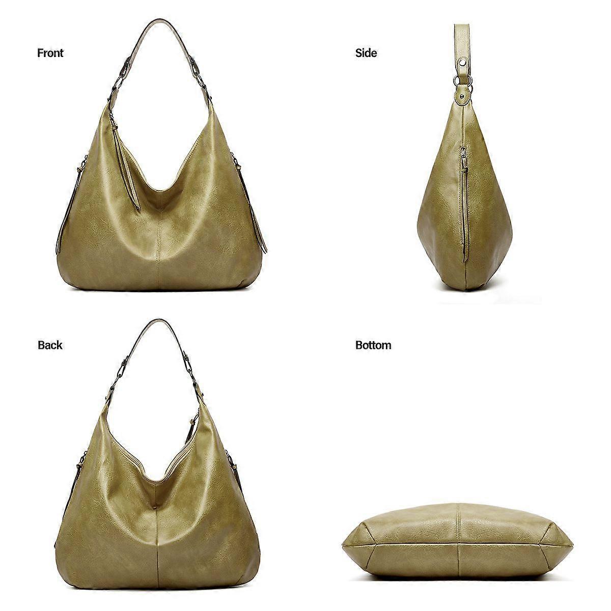 Women's Soft Leather Tote Bags 3pcs Fashion Handbag Wallet Shoulder Purse Set - Image 3