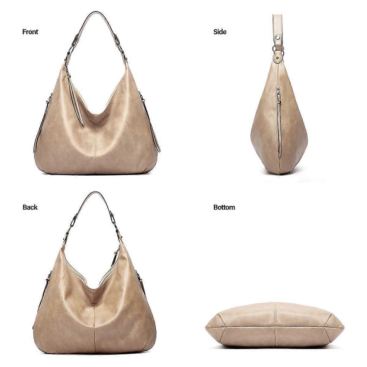 Women's Soft Leather Tote Bags 3pcs Fashion Handbag Wallet Shoulder Purse Set - Image 3