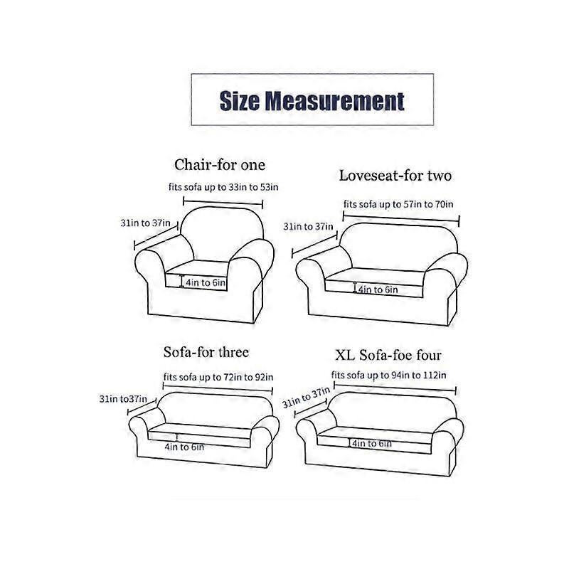 2 Seater Stretch Sofa Cover with Armrests 145-185cm - Image 4