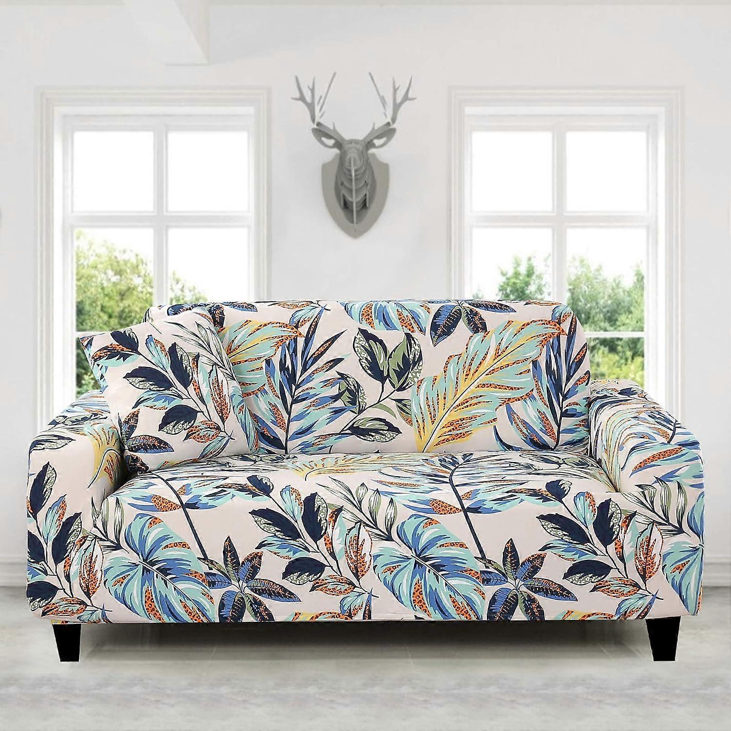 2 Seater Stretch Sofa Cover with 1 Cushion Cover Universal Fit 145-180cm - Image 1