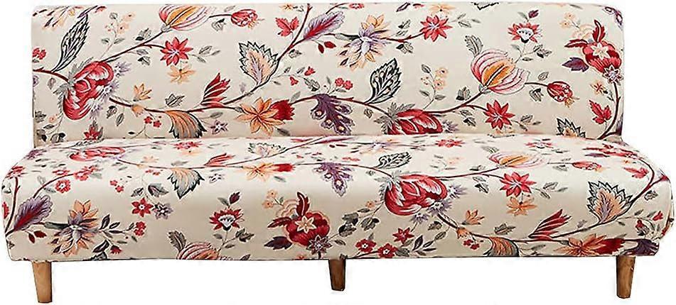3 Seater Stretch Armless Sofa Cover Folding Sofa Bed Cover 190-210cm - Image 1