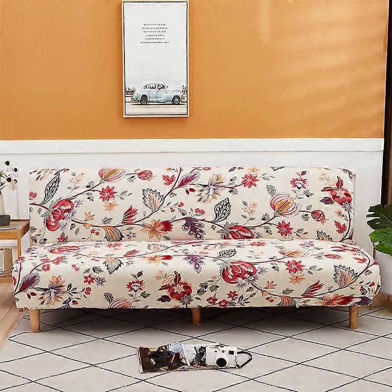 3 Seater Stretch Armless Sofa Cover Folding Sofa Bed Cover 190-210cm - Image 2