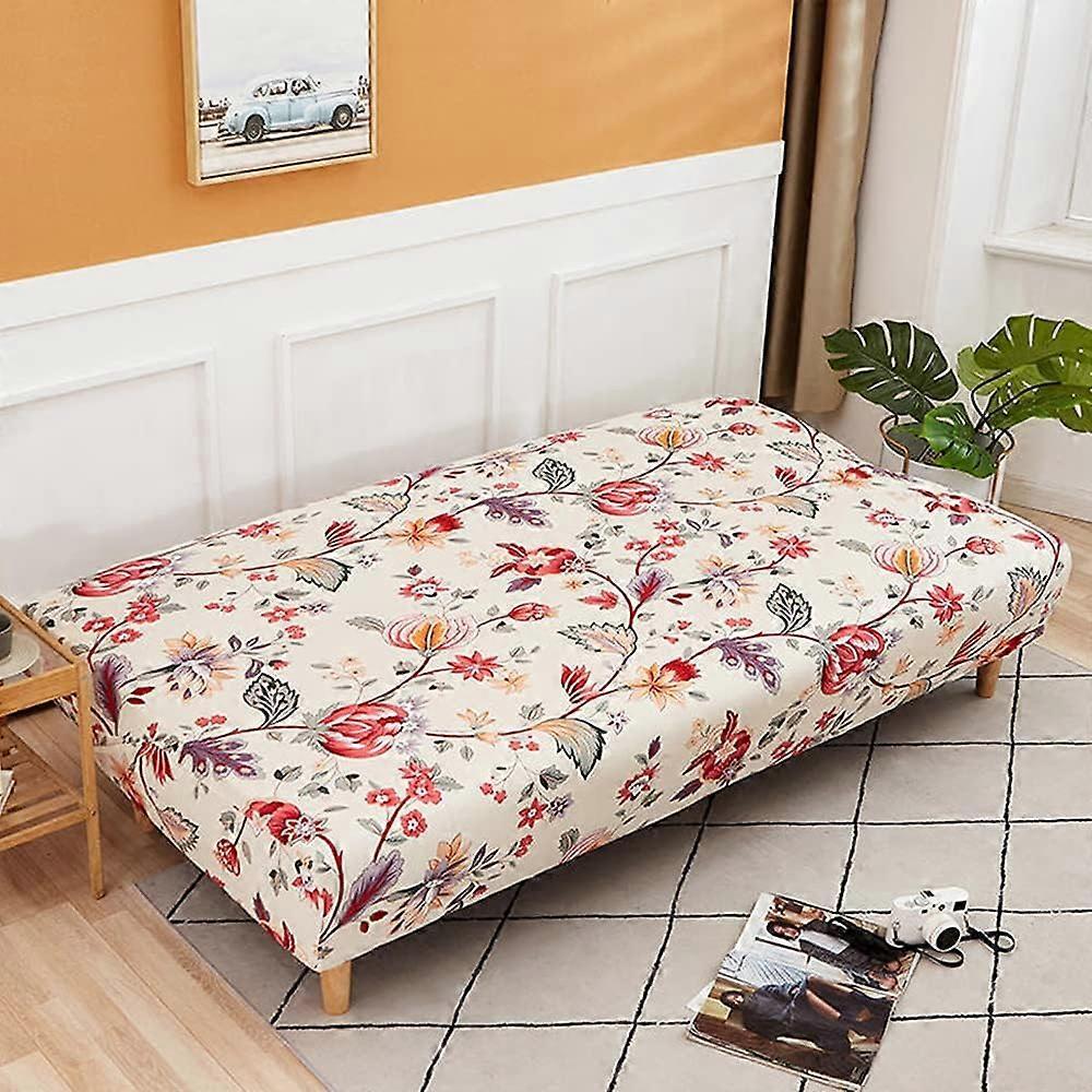 3 Seater Stretch Armless Sofa Cover Folding Sofa Bed Cover 190-210cm - Image 4