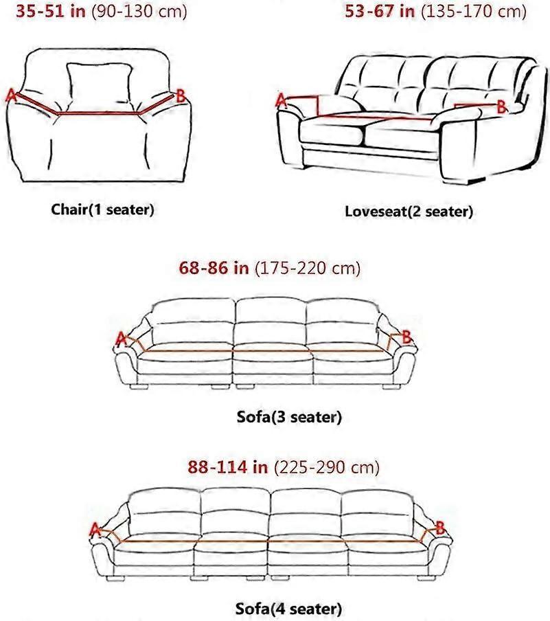 3 Seater Stretch Sofa Cover with Armrests Gold Leaf Print Design 185-230cm - Image 5