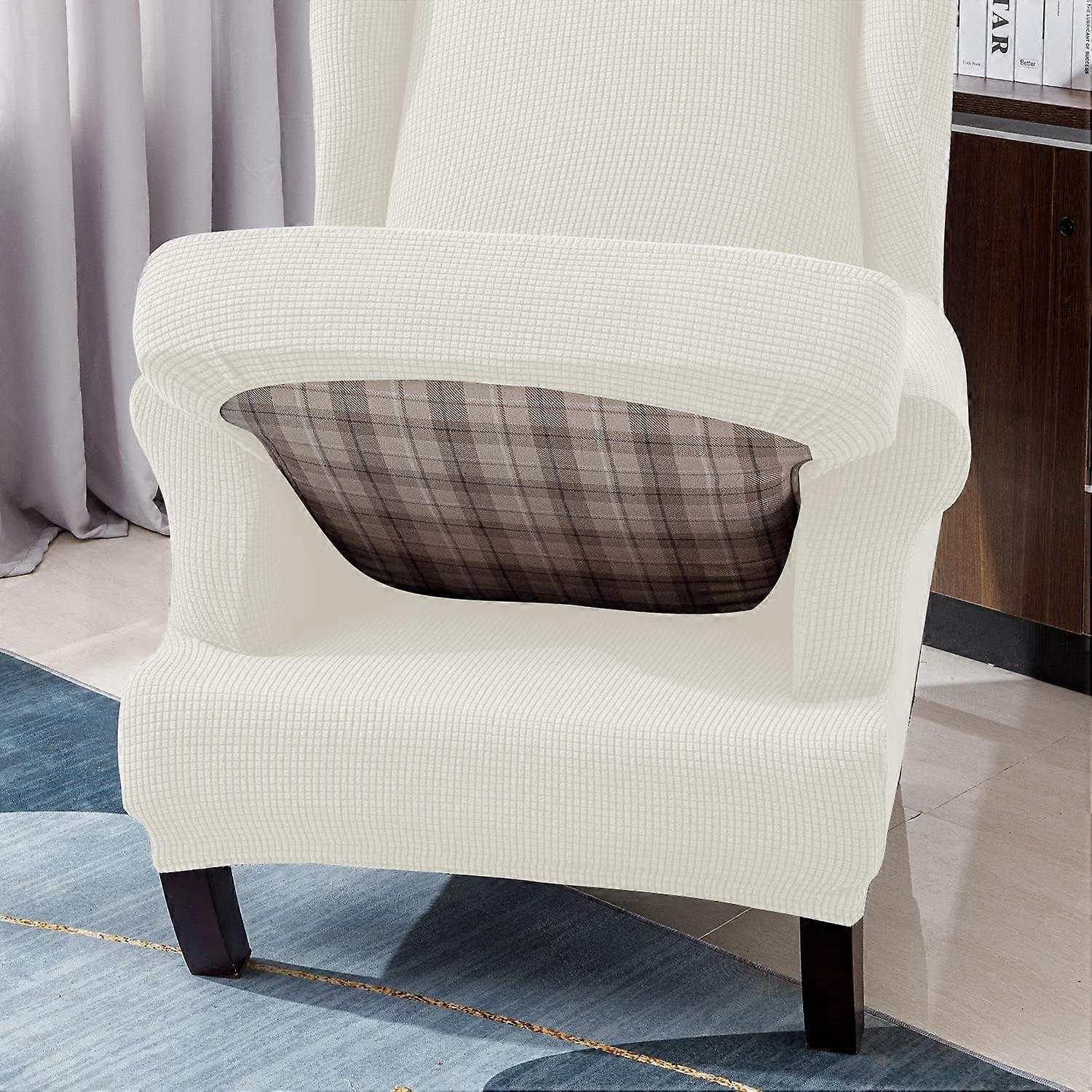 Stretch Armchair Sofa Cover Elastic Relax Fit Protector - White - Image 3