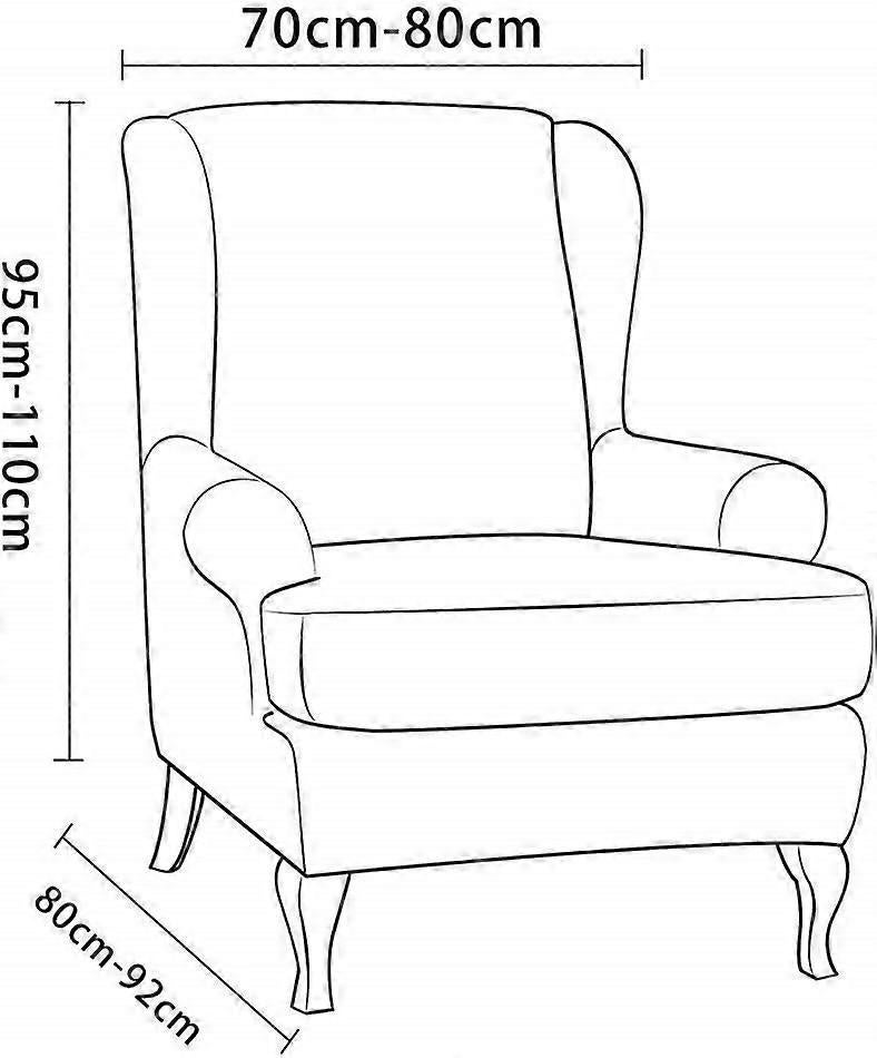 Stretch Armchair Sofa Cover Elastic Relax Fit Protector - White - Image 4