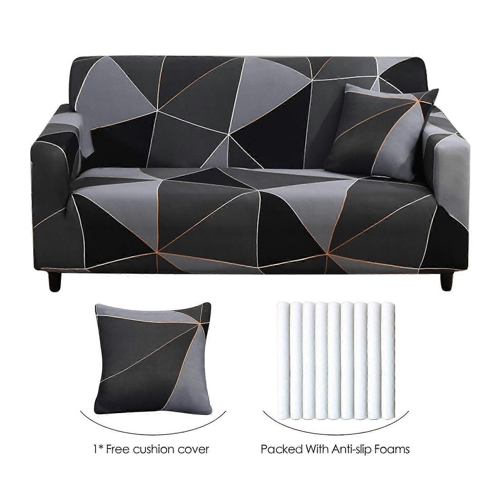 3 Seater Elastic Sofa Cover Stretch Couch Slipcover 190-230cm - Image 5