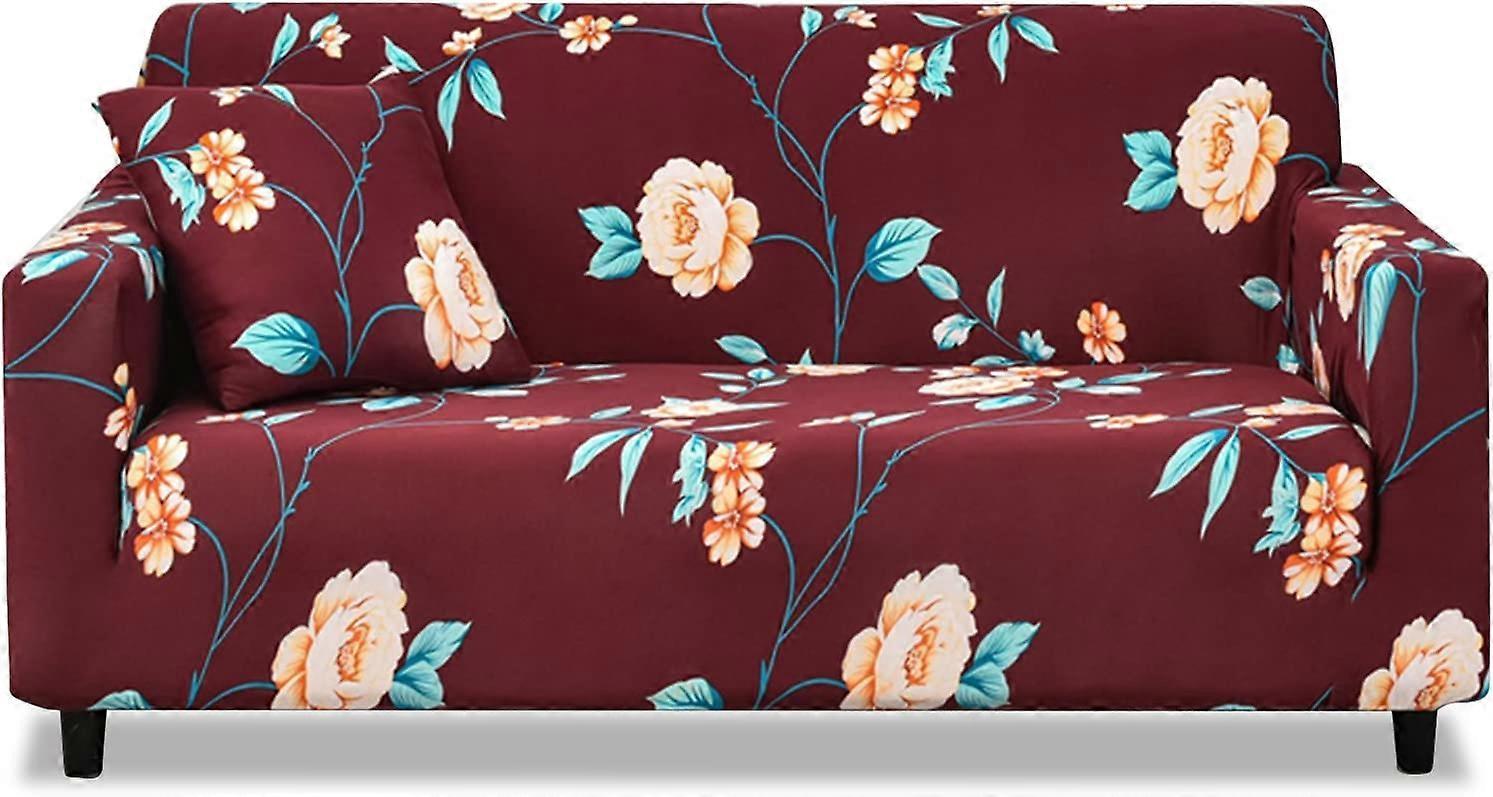 2 Seater Jacquard Elastic Sofa Cover Anti-Slip Stretch Slipcover - Image 1