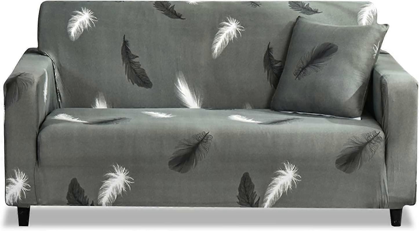 2 Seater Jacquard Elastic Sofa Cover Anti-Slip Stretch Slipcover - Image 1