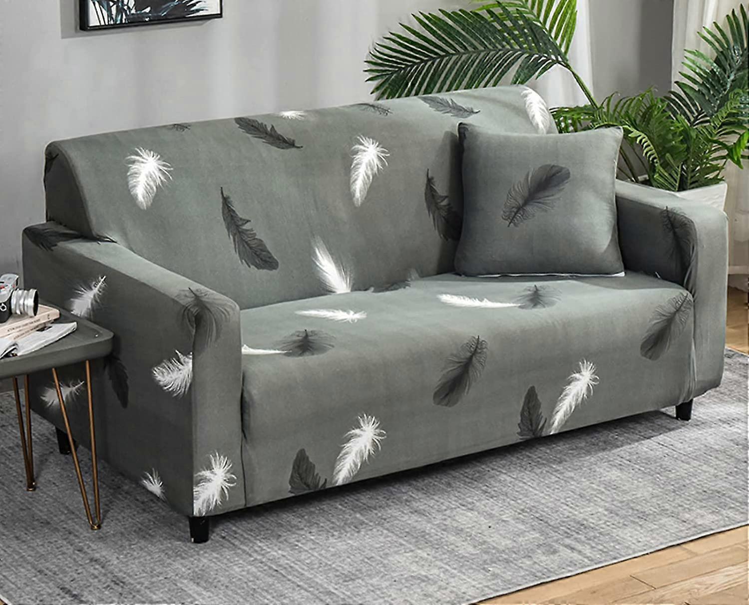 2 Seater Jacquard Elastic Sofa Cover Anti-Slip Stretch Slipcover - Image 2