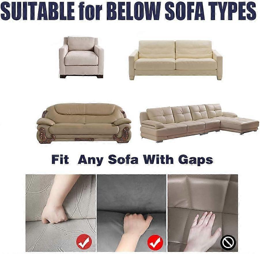 2 Seater High Elasticity Washable Sofa Cover Easy to Install Furniture Protector - Image 3