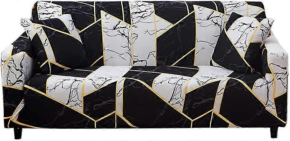 2 Seater Elastic Sofa Cover with Armrests Armchair Furniture Protector Universal Fit - Image 1