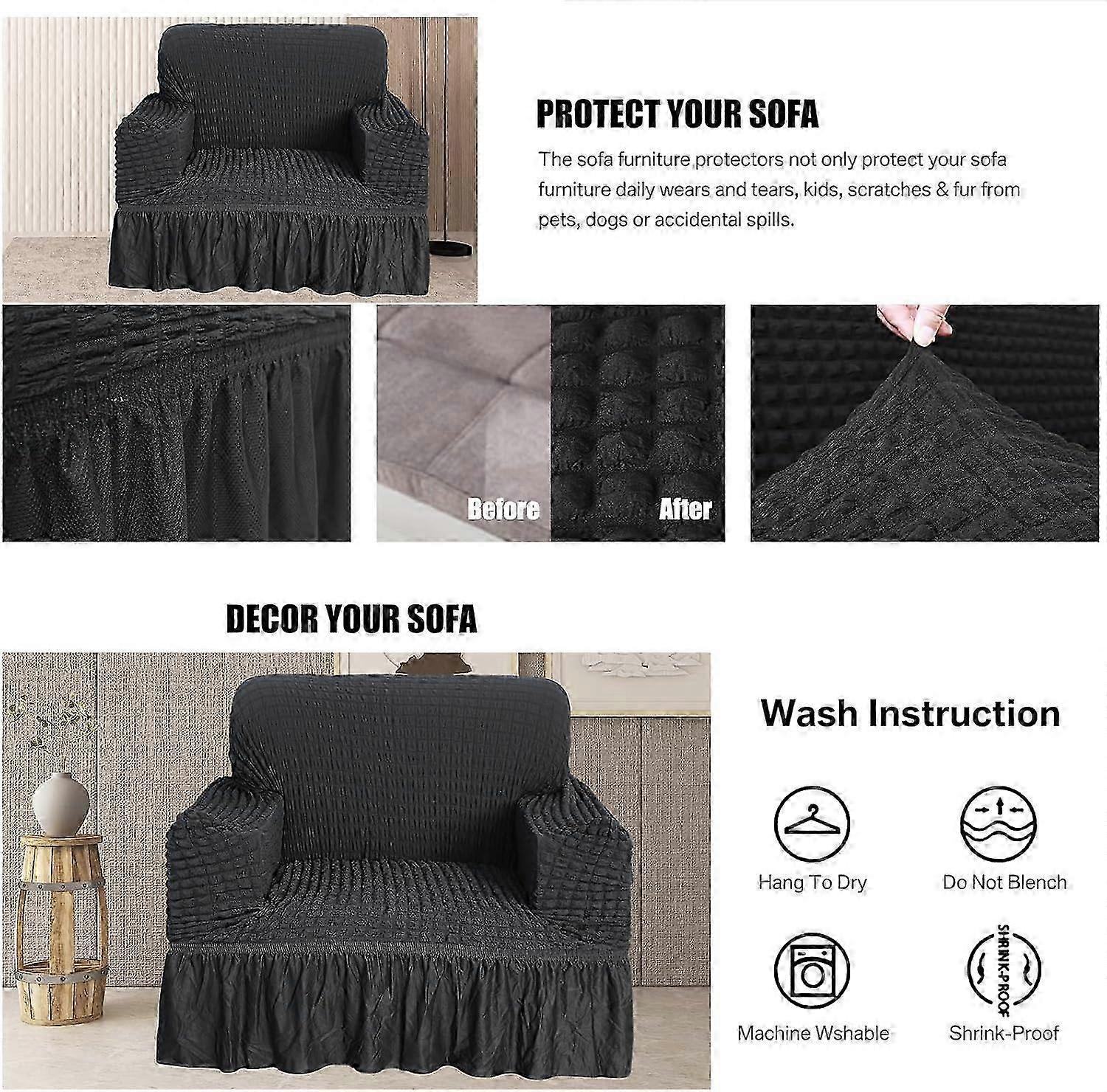 Elastic Non-Slip Sofa Cover Stretch Slipcover Couch Protector - Image 2