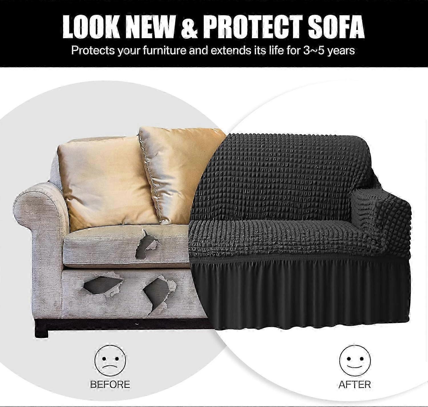Elastic Non-Slip Sofa Cover Stretch Slipcover Couch Protector - Image 4