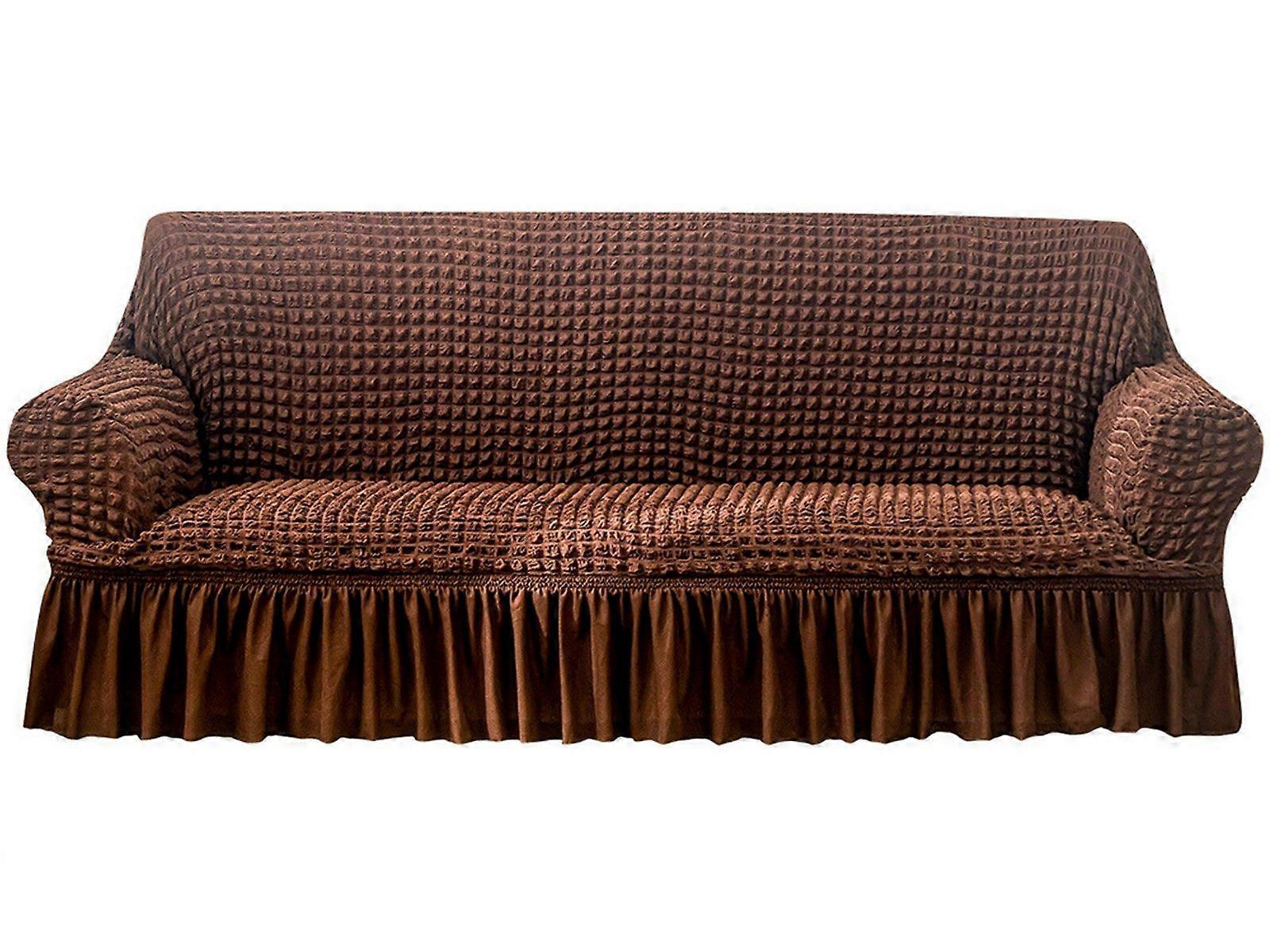 Stretch Sofa Cover for 3 Seats - Coffee Slipcover - Image 1