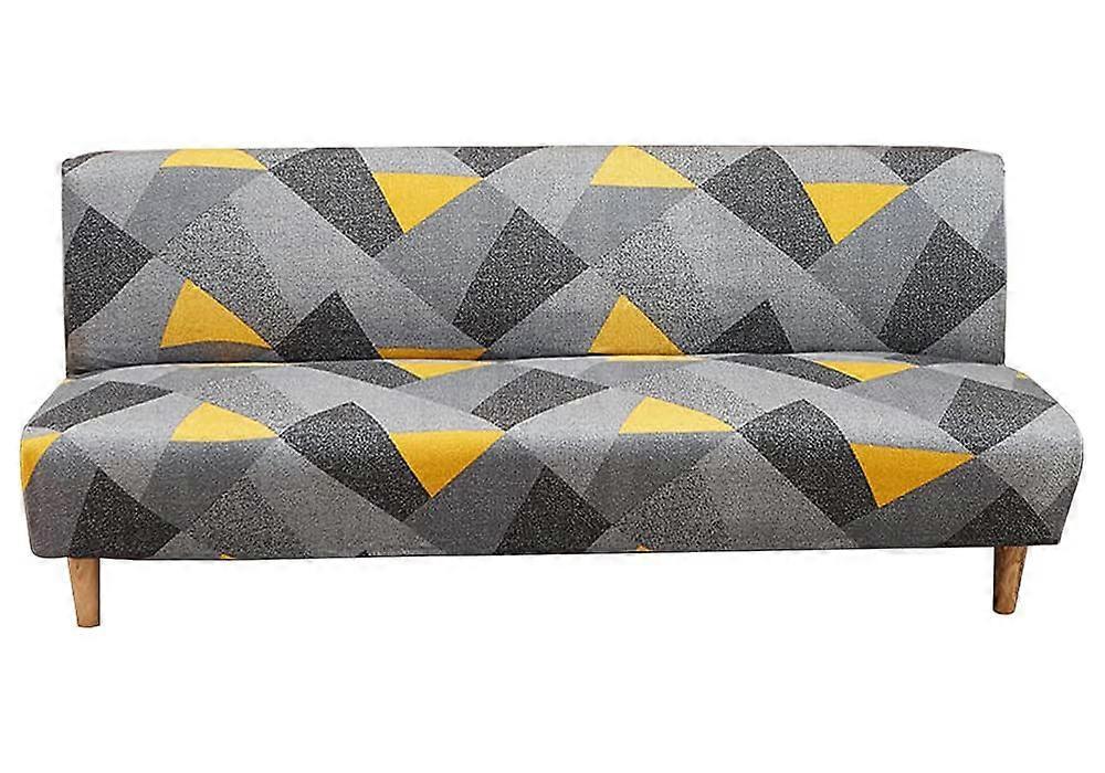 Stretch Armless Sofa Cover for 2 Seater Without Armrests - Image 1