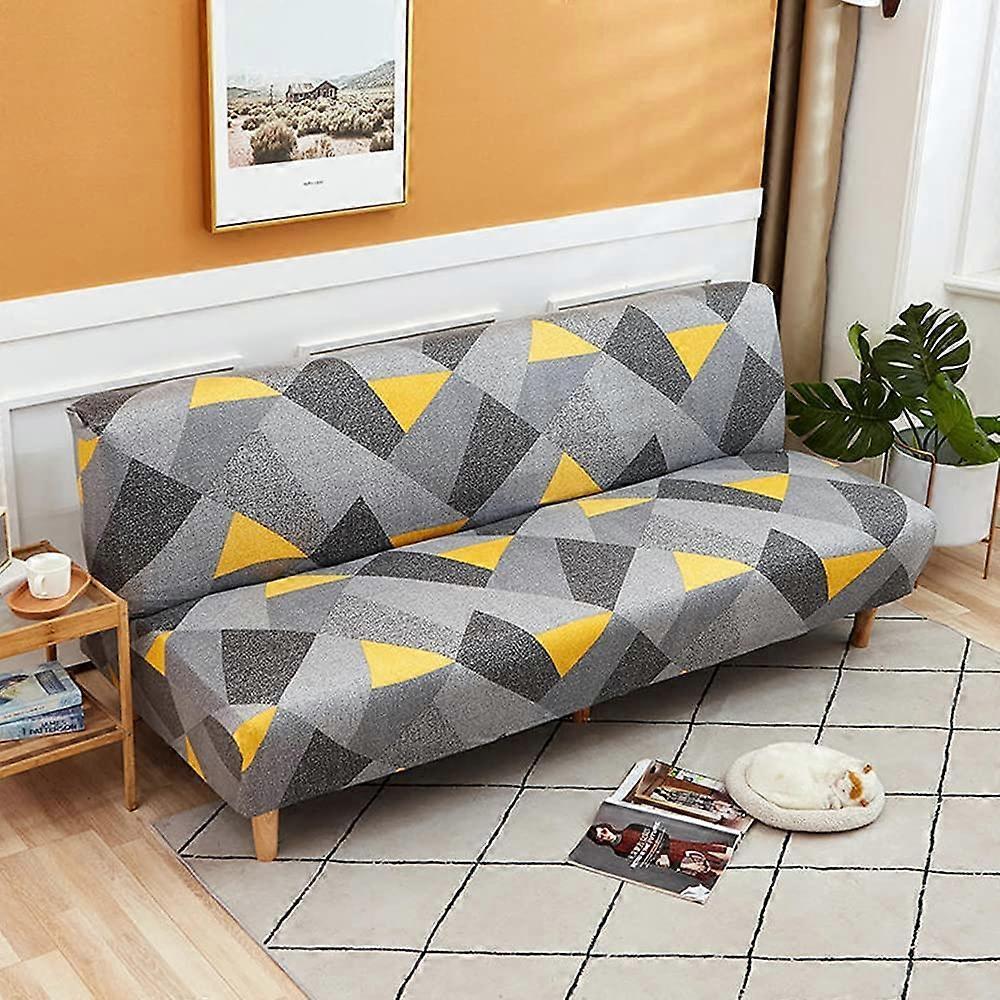 Stretch Armless Sofa Cover for 2 Seater Without Armrests - Image 2