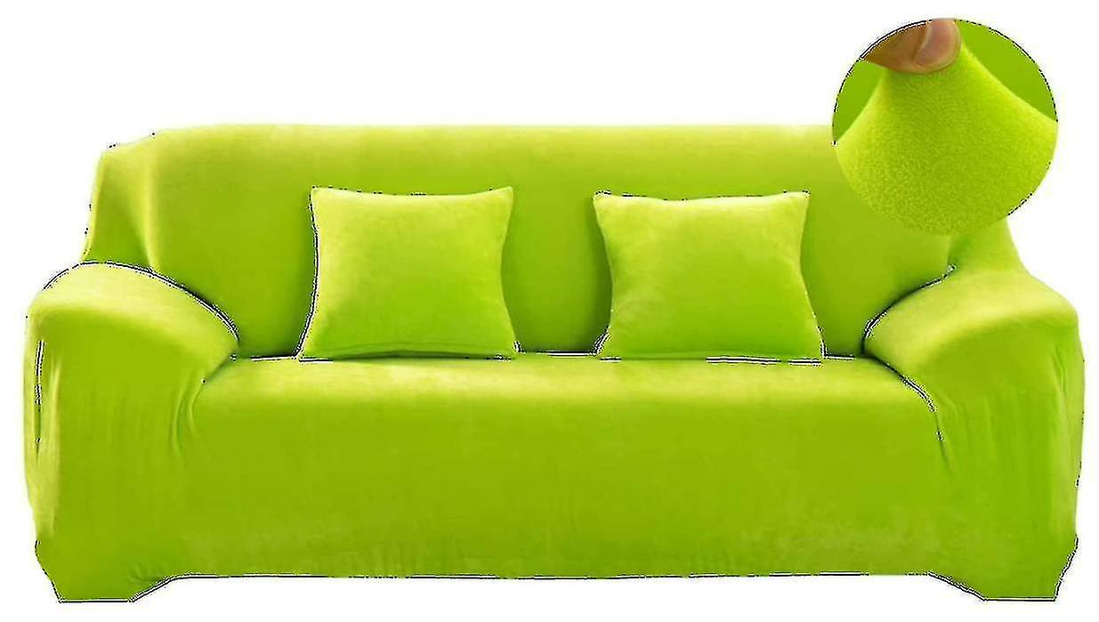 Stretch Velvet Sofa Cover 2 Seater Thick Slipcover 145-185cm - Image 1