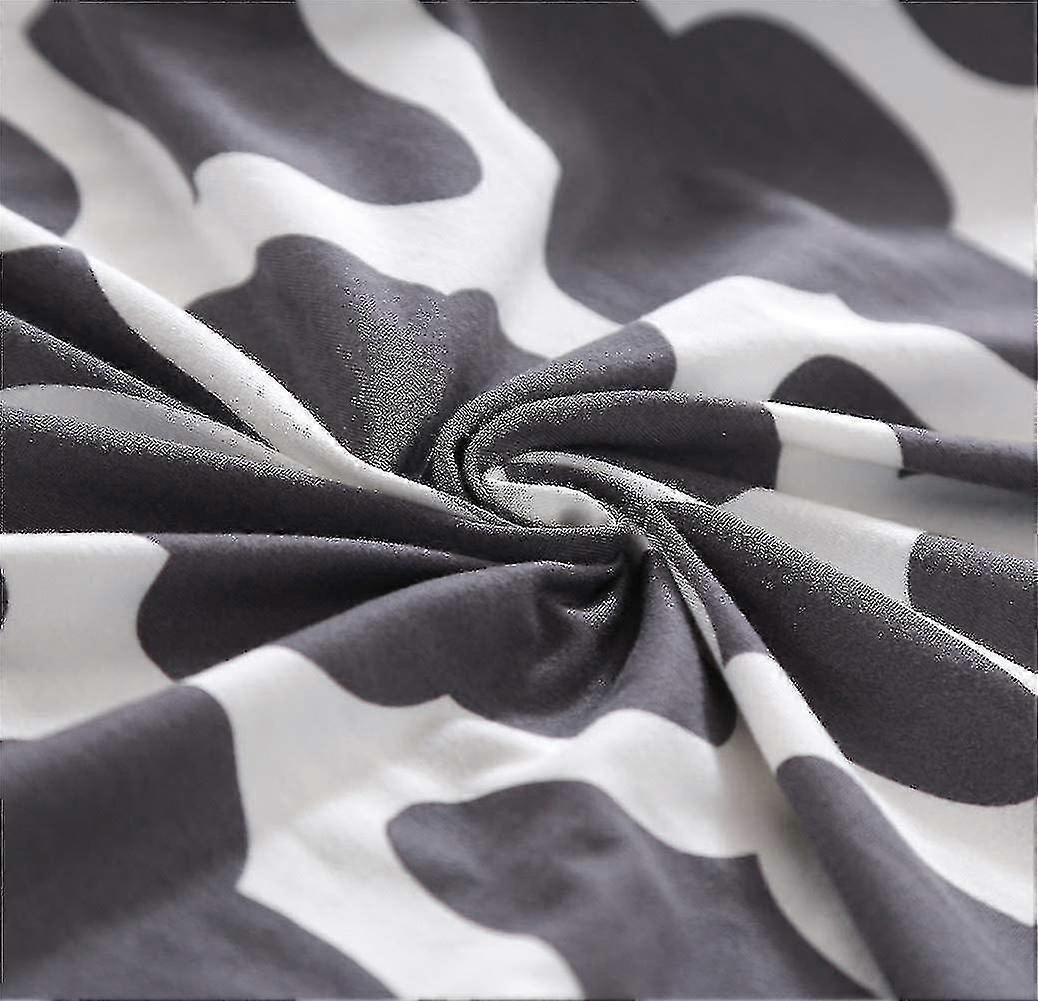 2 Seater Printed Stretch Sofa Cover Furniture Protector - Grey 145-185cm - Image 3