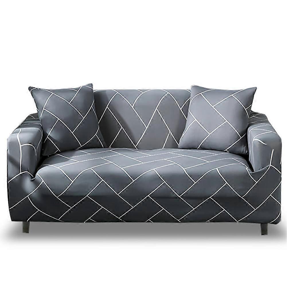 Stretch Sofa Cover 2 Seater with Armrests 110-160cm - Image 1