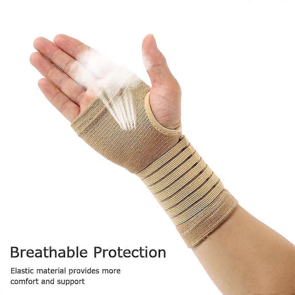 2-Pack Wrist Compression Wraps - Support Braces for Carpal Tunnel & Arthritis - Image 2