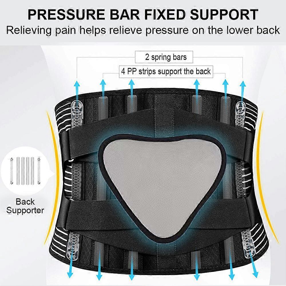 Non-slip Waist Belt - Breathable Lower Back Support Belt for Work L - Image 4