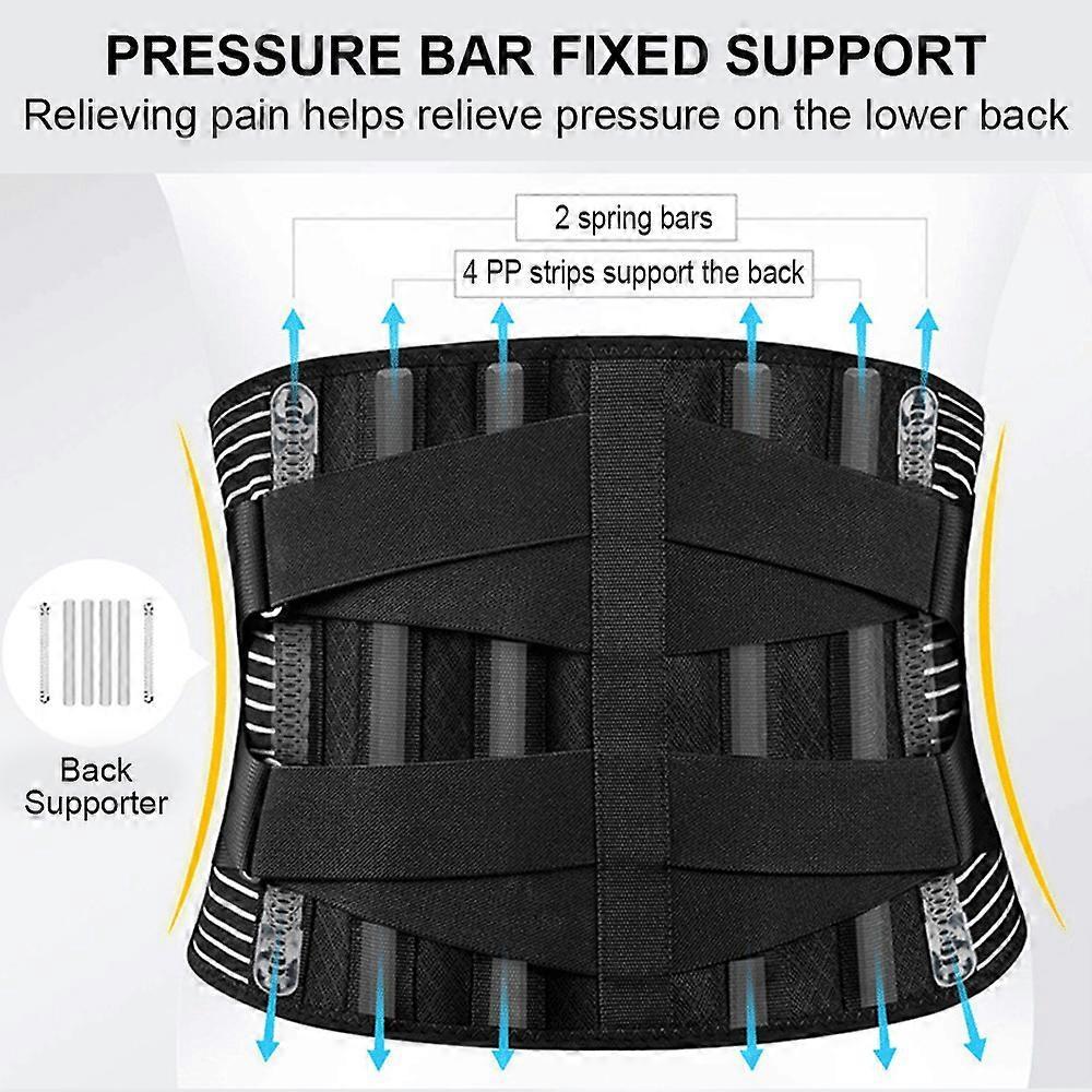 Low Back Pain Relief Belt - Breathable Lumbar Disc Support Wrap L - Image 2