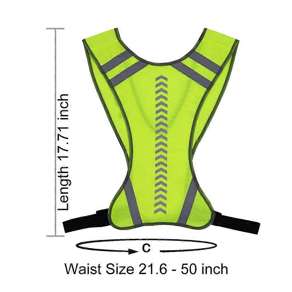 Reflective Running Vest with Pocket - High Visibility Gear for All Ages - Image 2