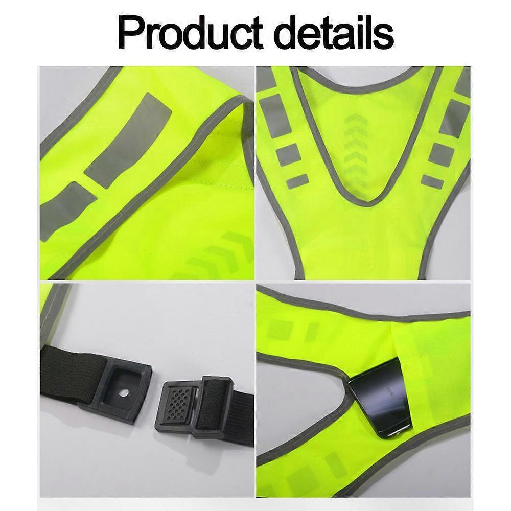 Reflective Running Vest with Pocket - High Visibility Gear for All Ages - Image 4