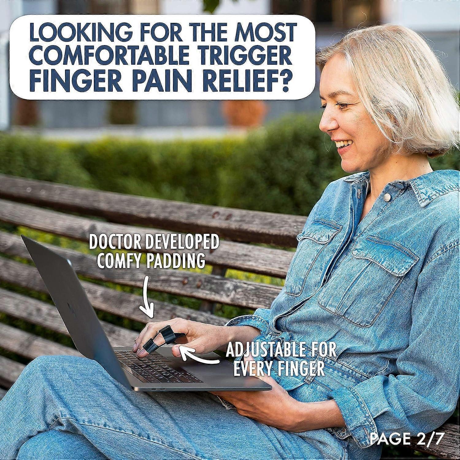 Doctor-Developed Trigger Finger Splint - Fits Index, Middle, Ring Fingers - Image 4