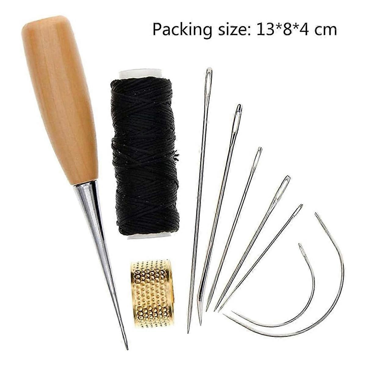 Sewing Awl Set - Leather Craft Stitching Tools for DIY Shoe Repair & Leather Projects - Image 5