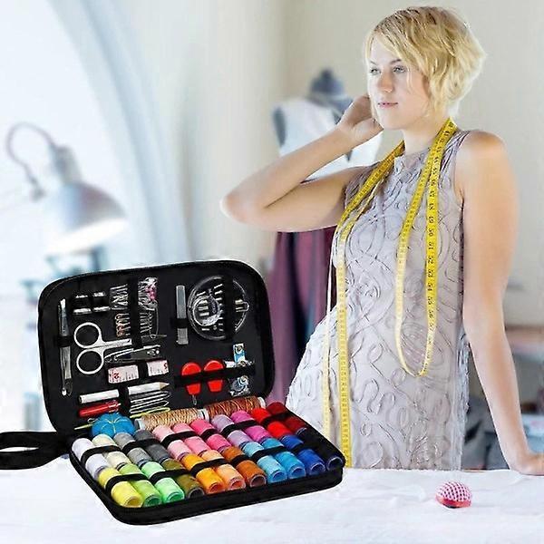 98pcs Sewing Kit - Multi-Color Threads, Needles, Scissors, Tape & Splitter - Image 4