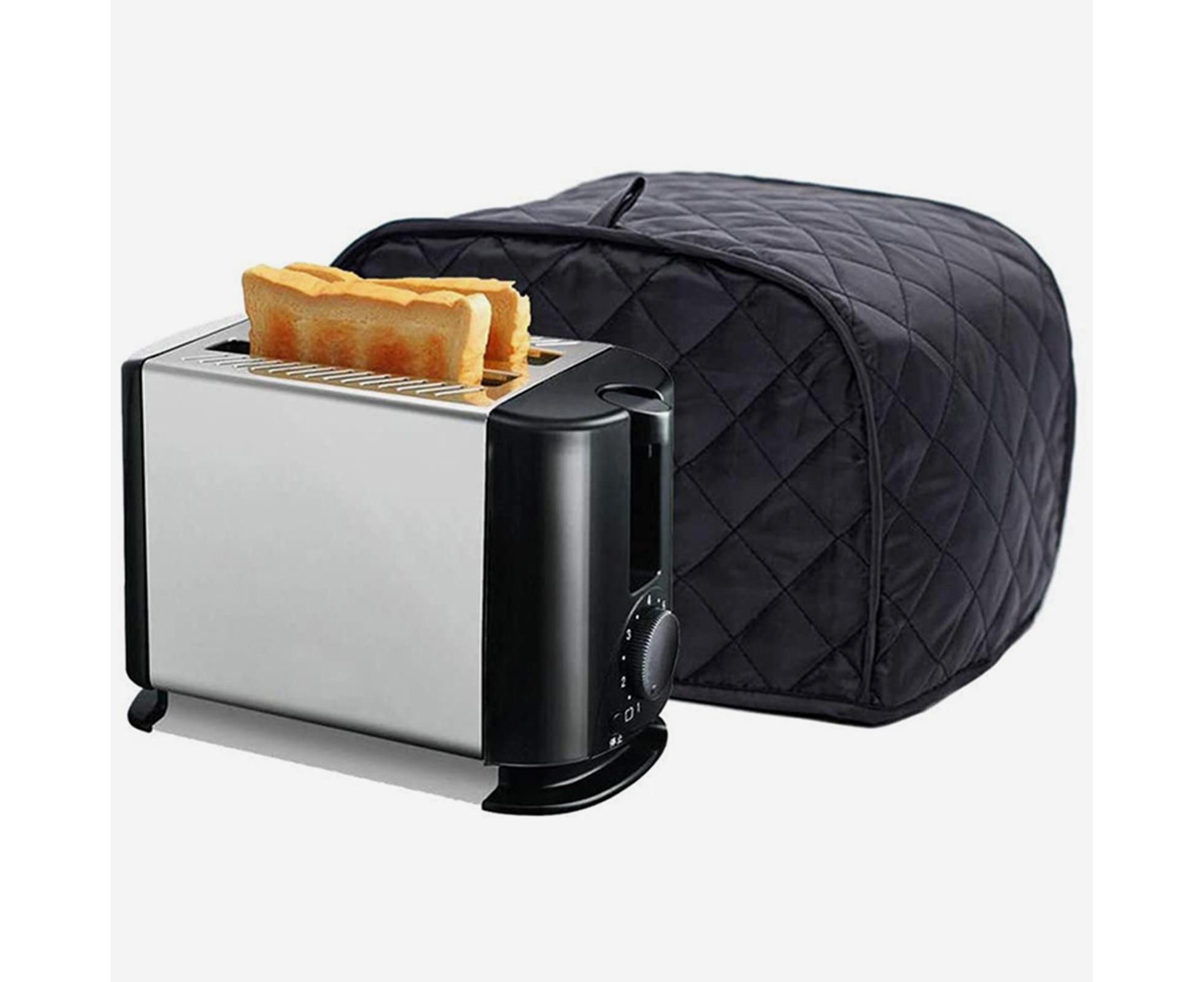 Toaster Cover Fine Stitching Poly Pongee Two Slice-Wine Red L - Image 2
