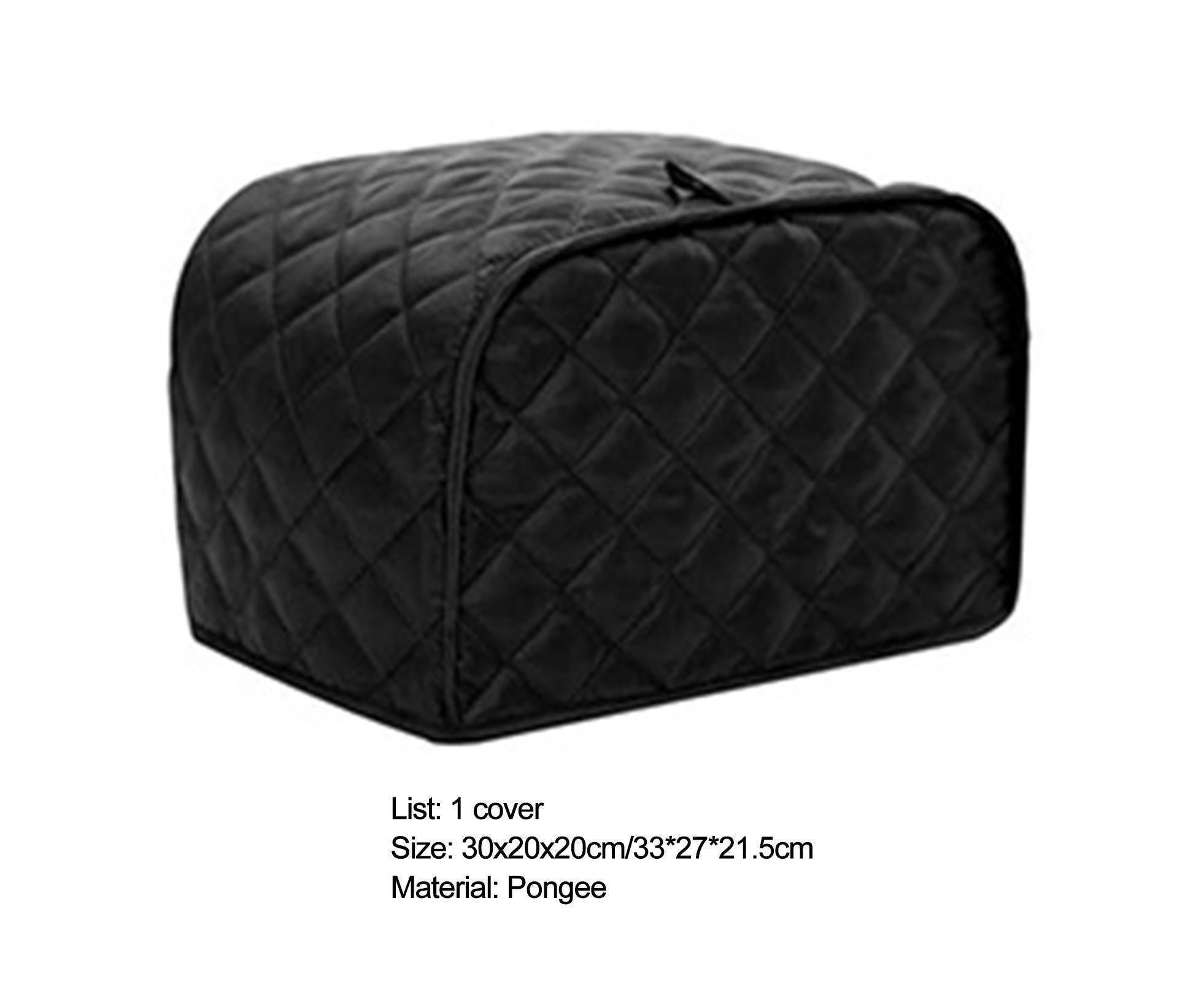 Toaster Cover Fine Stitching Poly Pongee Two Slice-Wine Red L - Image 5